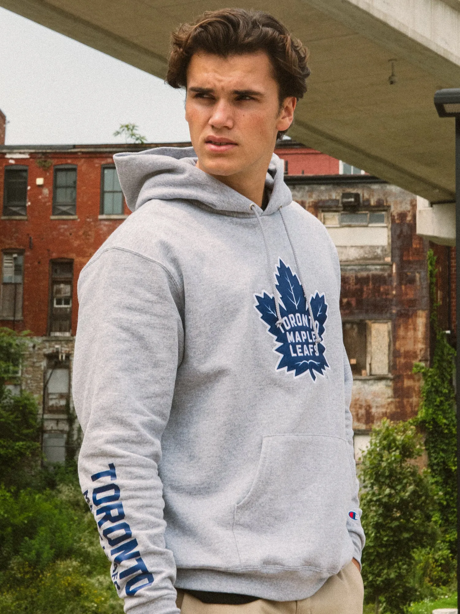 CHAMPION NHL TORONTO MAPLE LEAFS CENTER ICE PULL OVER HOODIE - CLEARANCE sold by Boathouse