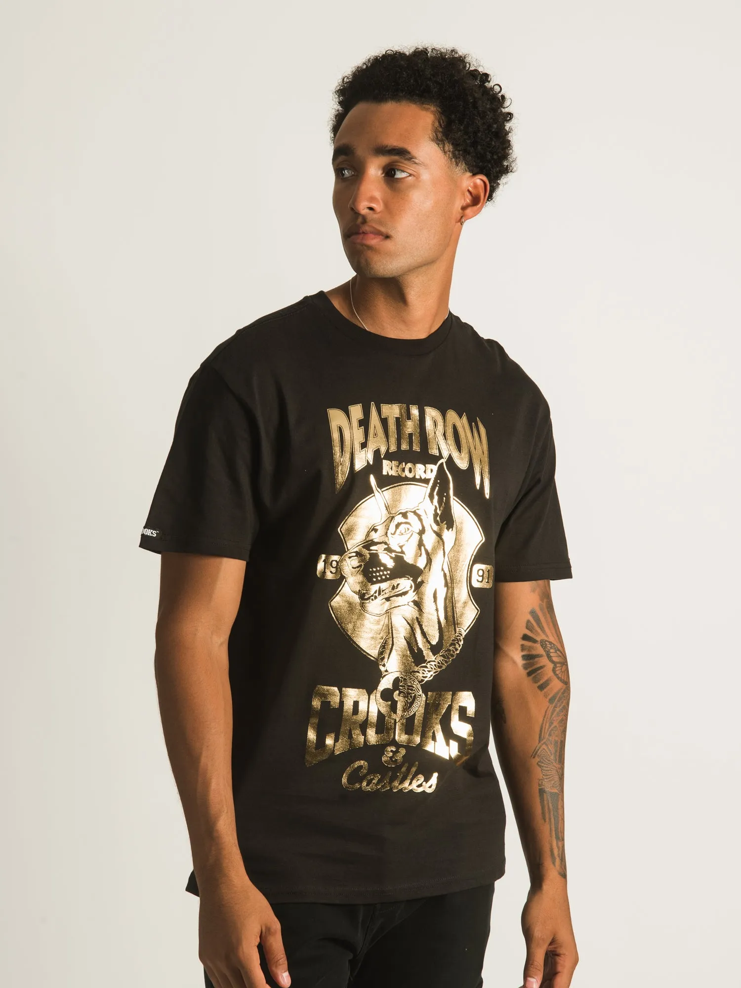 CROOKS & CASTLES DOG CHAIN X CROOKS T-SHIRT - CLEARANCE sold by Boathouse