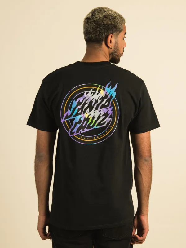SANTA CRUZ HOLO FLAME DOT T-SHIRT sold by Boathouse