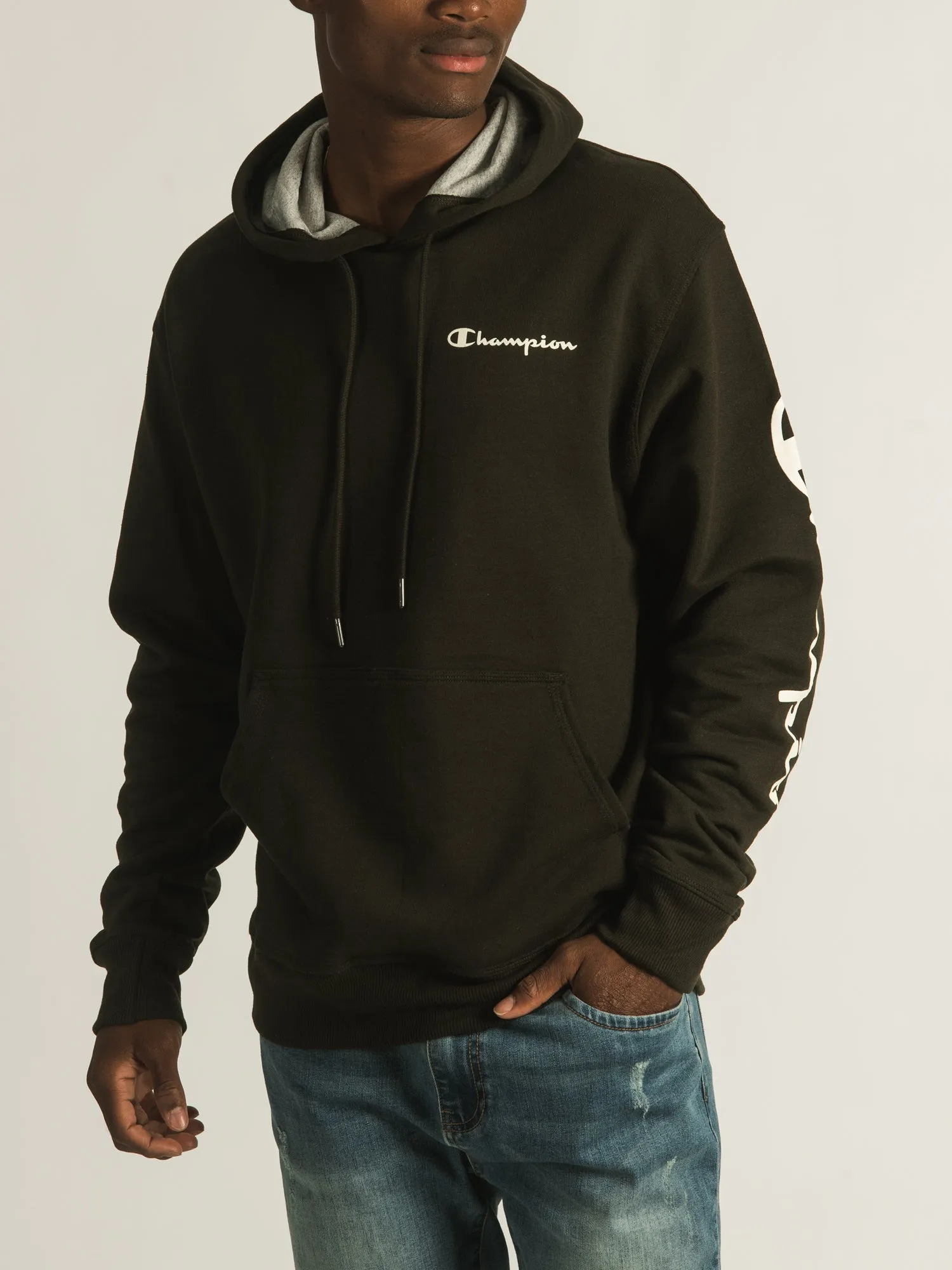 CHAMPION POWERBLEND SLEEVE & SCRIPT HOODIE - CLEARANCE sold by Boathouse product image thumbnail 3