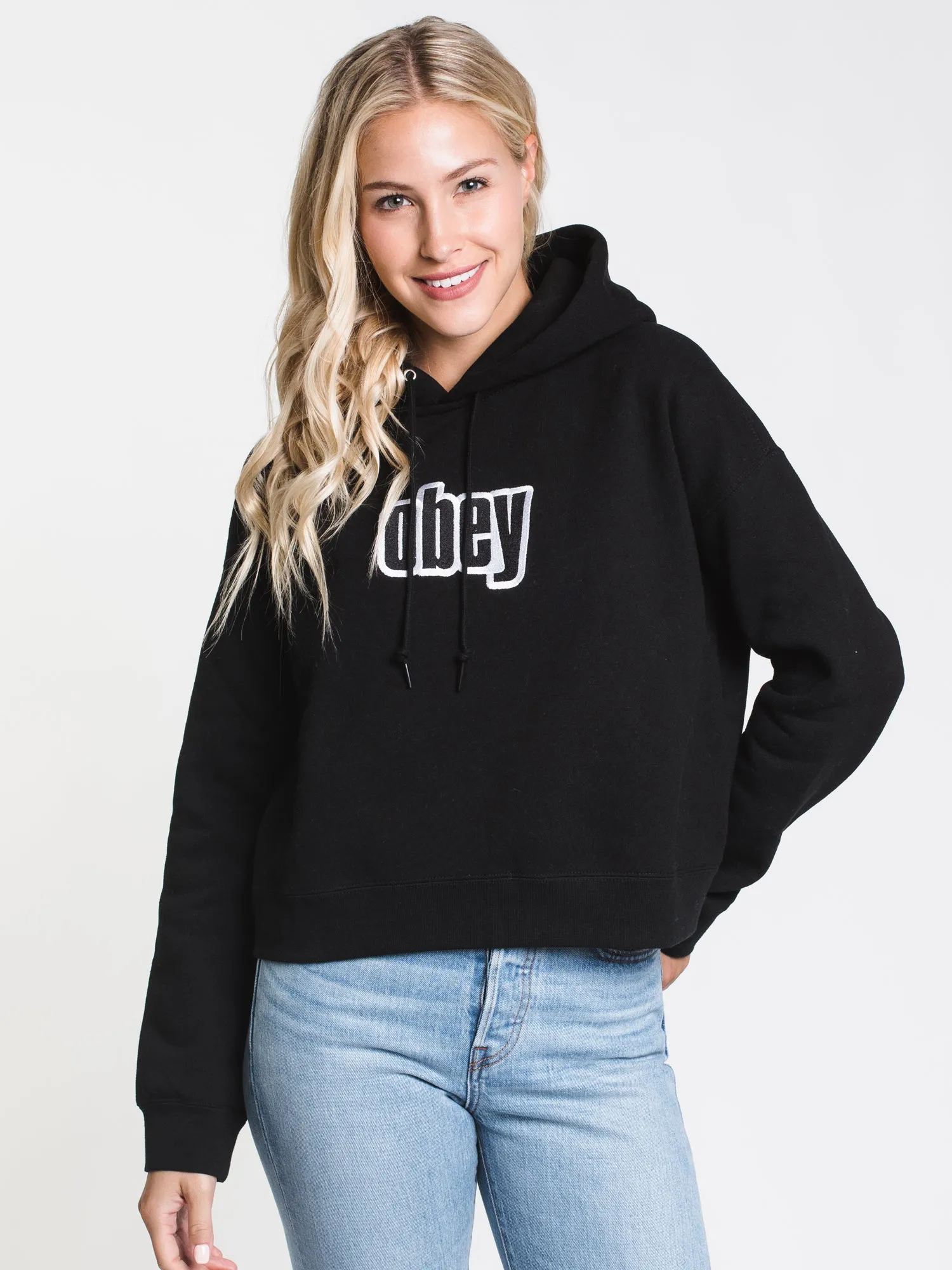WOMENS SHIPLEY PULLOVER HOODIE- BLACK - CLEARANCE sold by Boathouse