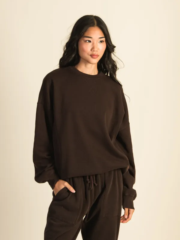 HARLOW MICHELLE CREW SWEATSHIRT - CHOCOLATE sold by Boathouse