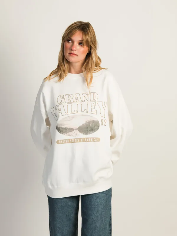 HARLOW MICHELLE CREWNECK PRINT - GRAND VALLEY sold by Boathouse