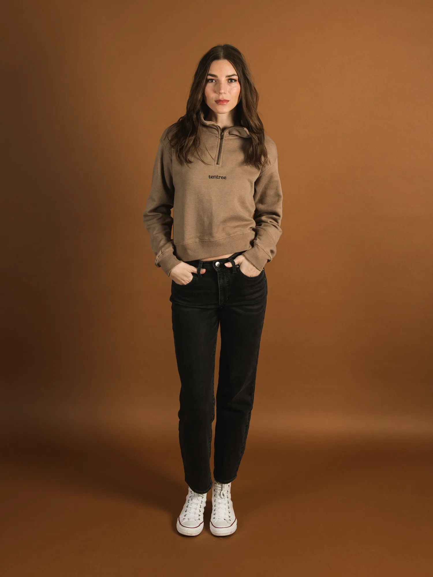 TENTREE 1/2 ZIP EMBROIDERED LOGO FLEECE - CLEARANCE sold by Boathouse