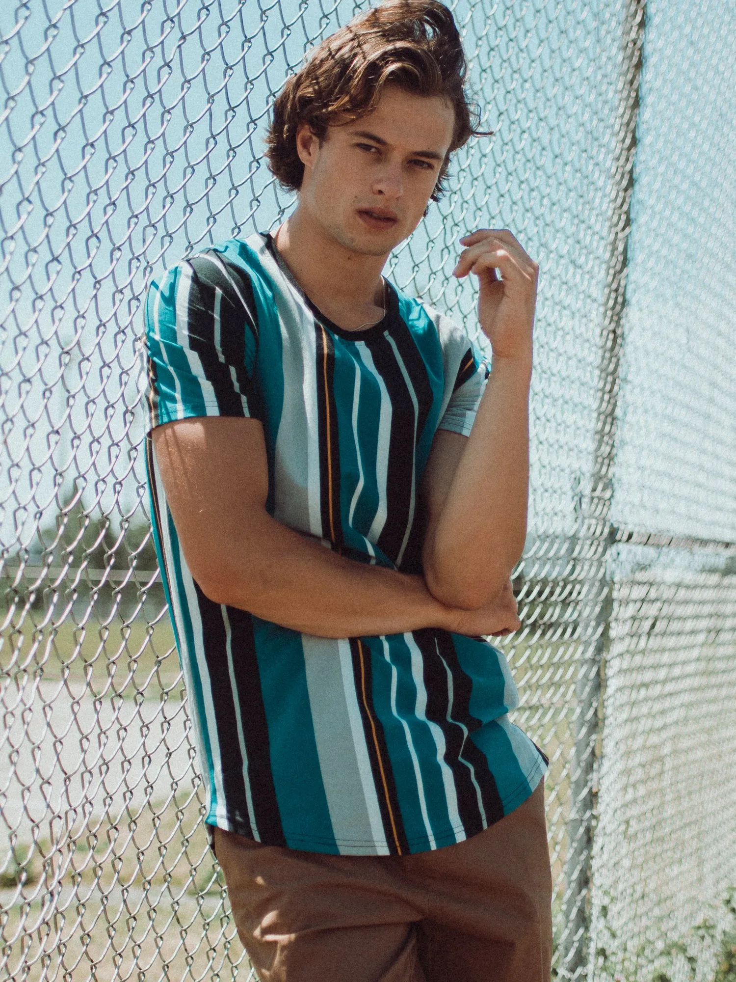 MENS VERTICAL STRIPE T - CLEARANCE sold by Boathouse