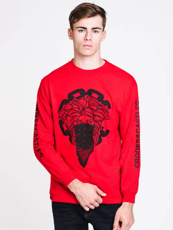 MENS CAN'T RESIST LONG SLEEVET-SHIRT- RED - CLEARANCE made by Boathouse