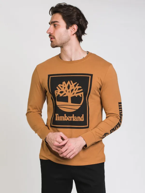 TIMBERLAND STACK LOGO LONG SLEEVE TEE  - CLEARANCE sold by Boathouse