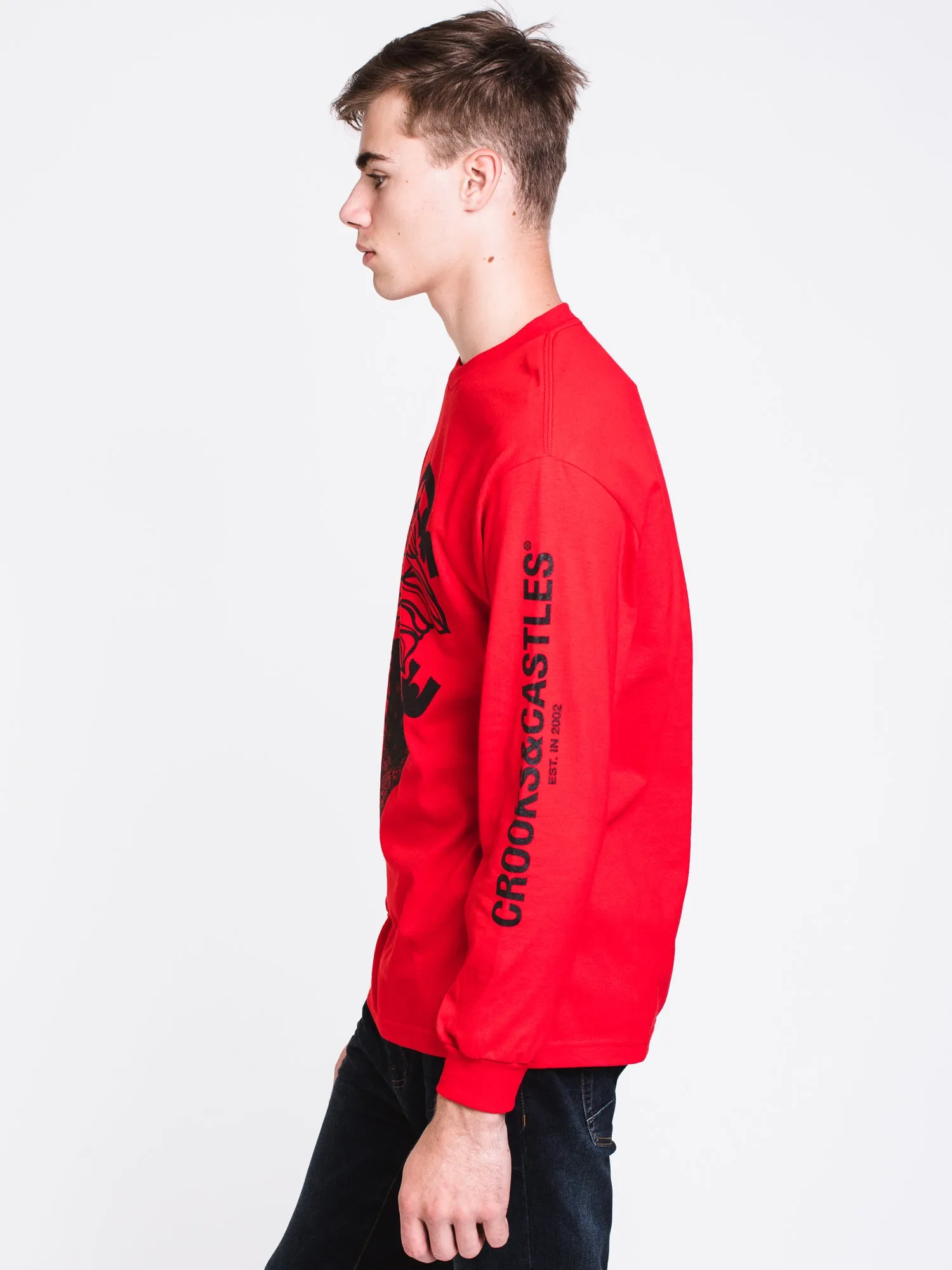 MENS CAN'T RESIST LONG SLEEVET-SHIRT- RED - CLEARANCE sold by Boathouse product image thumbnail 3