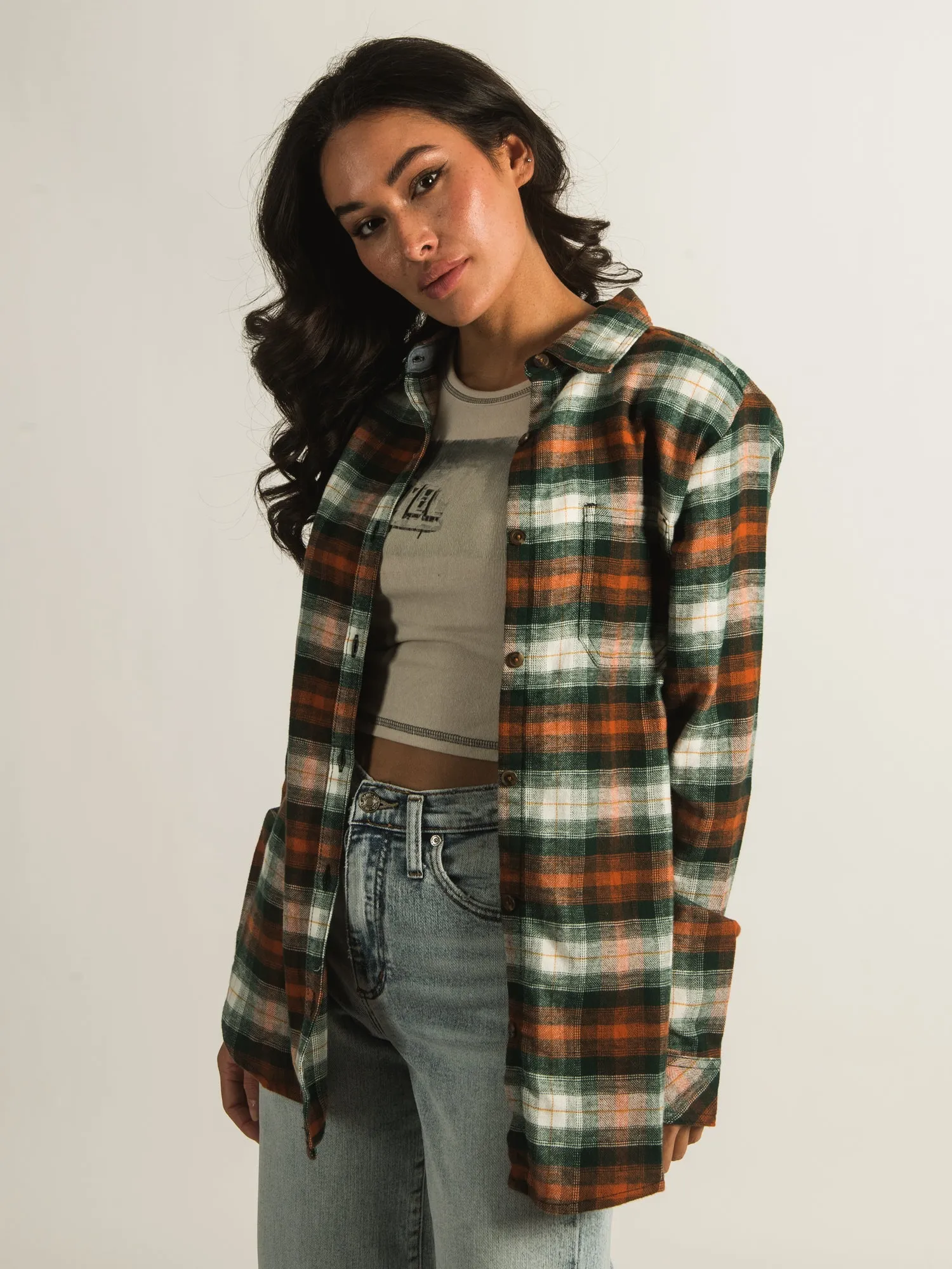 DICKIES FLANNEL LONG SLEEVE SHIRT - CLEARANCE sold by Boathouse product image thumbnail 3