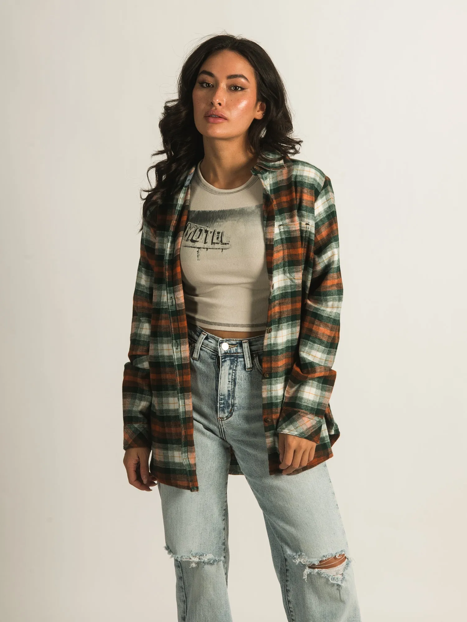 DICKIES FLANNEL LONG SLEEVE SHIRT - CLEARANCE sold by Boathouse product image thumbnail 2