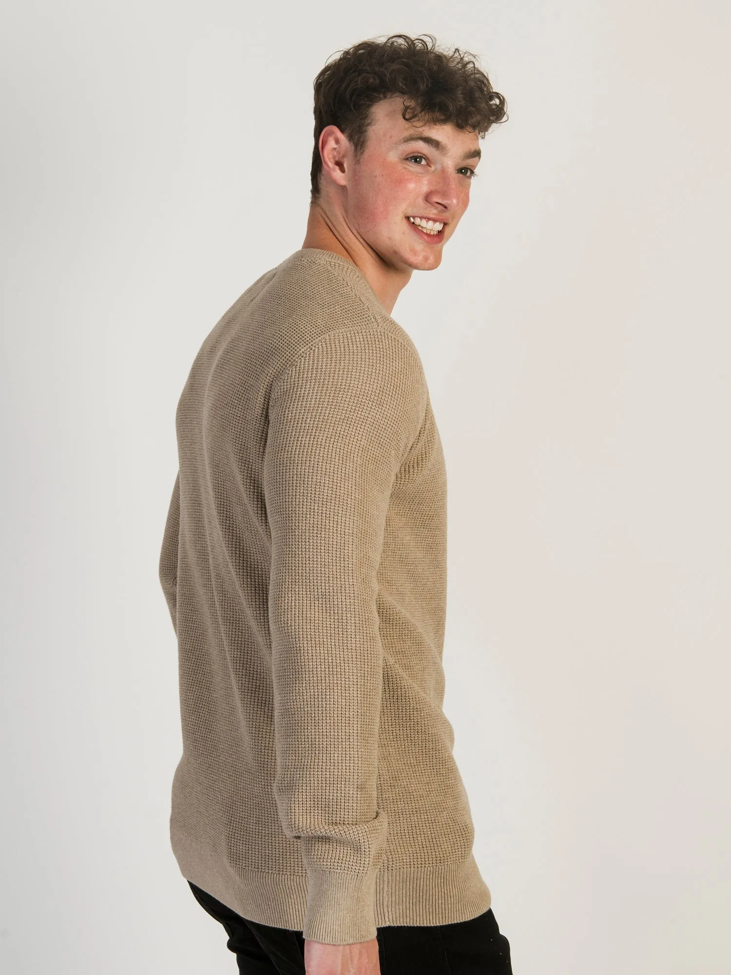 KOLBY WAFFLE KNIT CREW COLLAR - CLEARANCE sold by Boathouse product image thumbnail 4