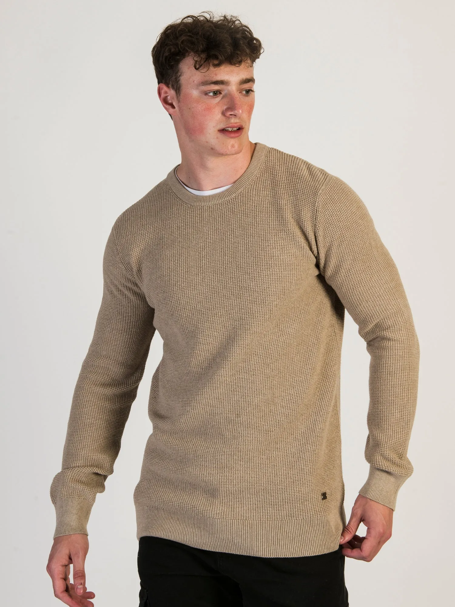 KOLBY WAFFLE KNIT CREW COLLAR - CLEARANCE sold by Boathouse product image thumbnail 2
