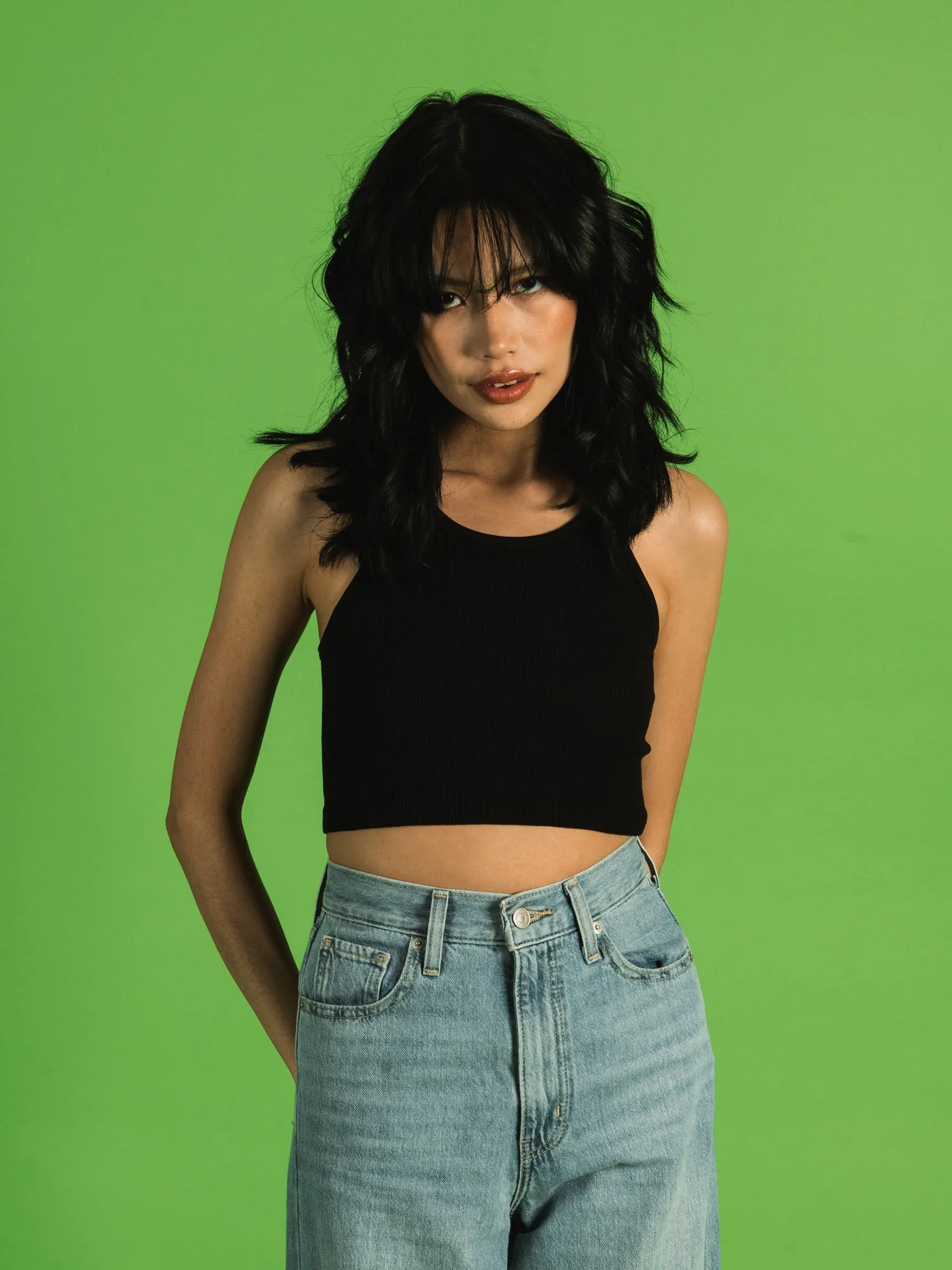 DYNAMIC RIBBED CROP SPORTS TANK - CLEARANCE sold by Boathouse