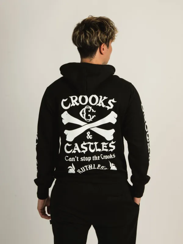 CROOKS & CASTLES CROOKS SKULL BUNNY X-BONE PULLOVER HOODIE sold by Boathouse