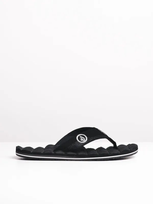 MENS VOLCOM RECLINER BLACK/WHITE SANDALS - CLEARANCE sold by Boathouse