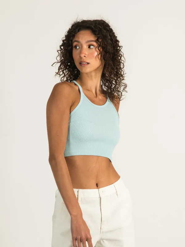 DYNAMIC THICK RIB RACERBACK CROP TANK  - CLEARANCE sold by Boathouse