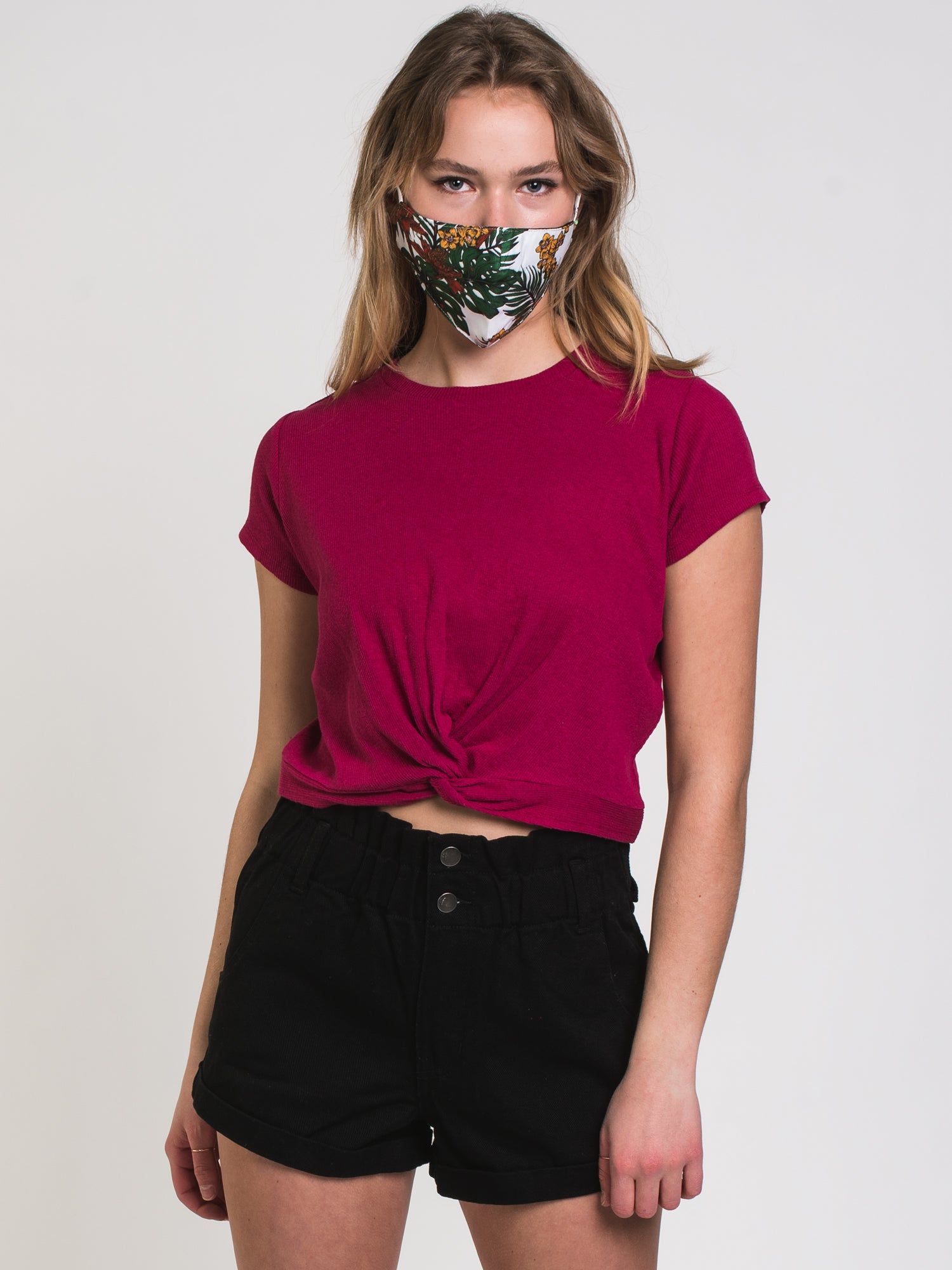 HARLOW EVERLY RIB TWIST TEE - CLEARANCE sold by Boathouse