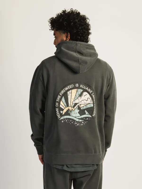 KOLBY PARKER GARMET DYE GRAPHIC HOODIE - KLUNE LAKE sold by Boathouse