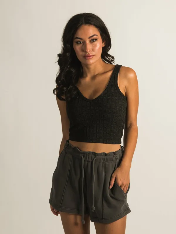 HARLOW RIBBED VNECK TANK TOP - CLEARANCE sold by Boathouse