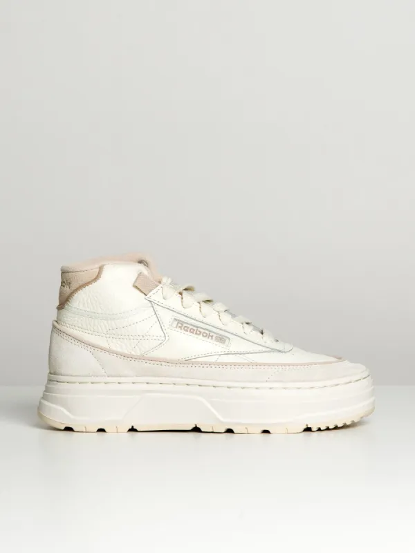 WOMENS REEBOK CLUB C GEO MID SNEAKER - CLEARANCE sold by Boathouse