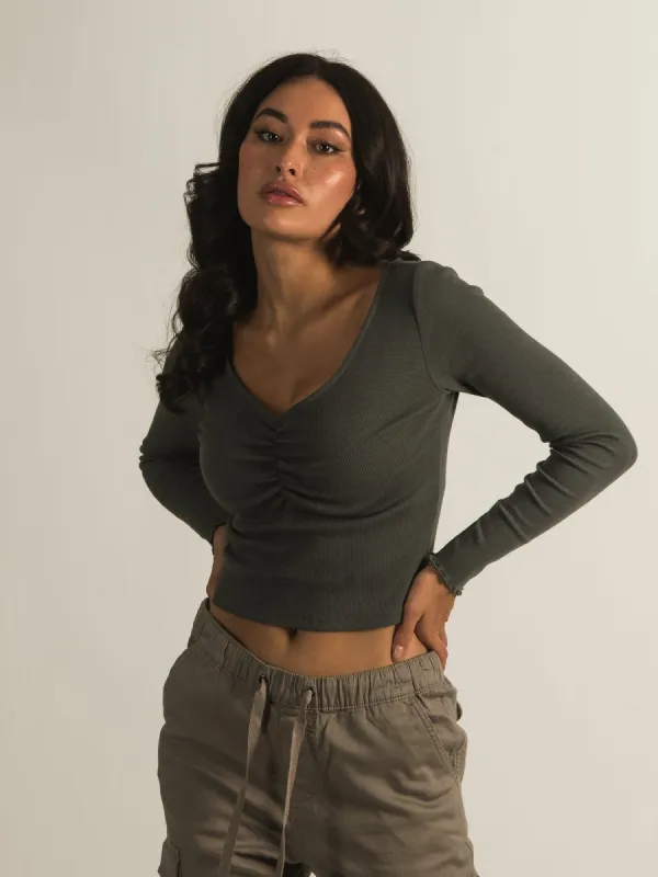 HARLOW KYLIE LONG SLEEVE VNECK - CLEARANCE sold by Boathouse