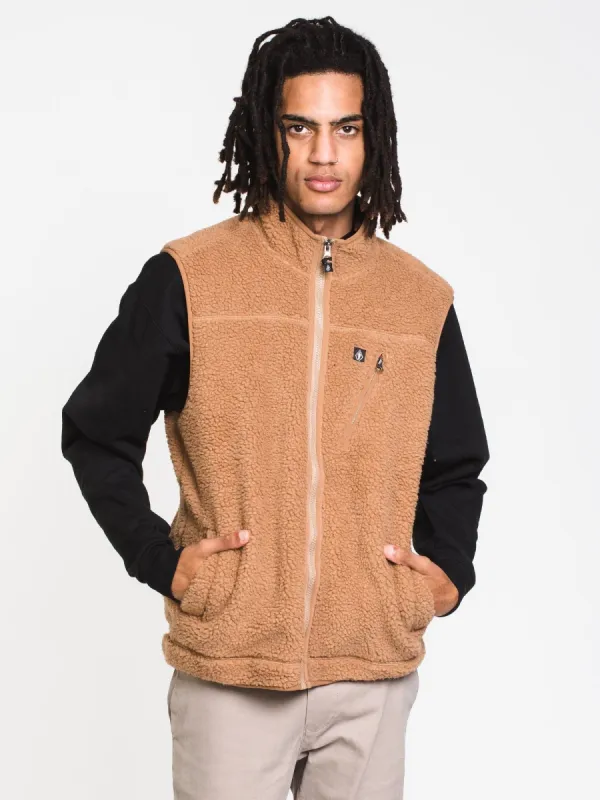 MENS VOLCOM X SHERPA VEST - TOBACCO - CLEARANCE sold by Boathouse