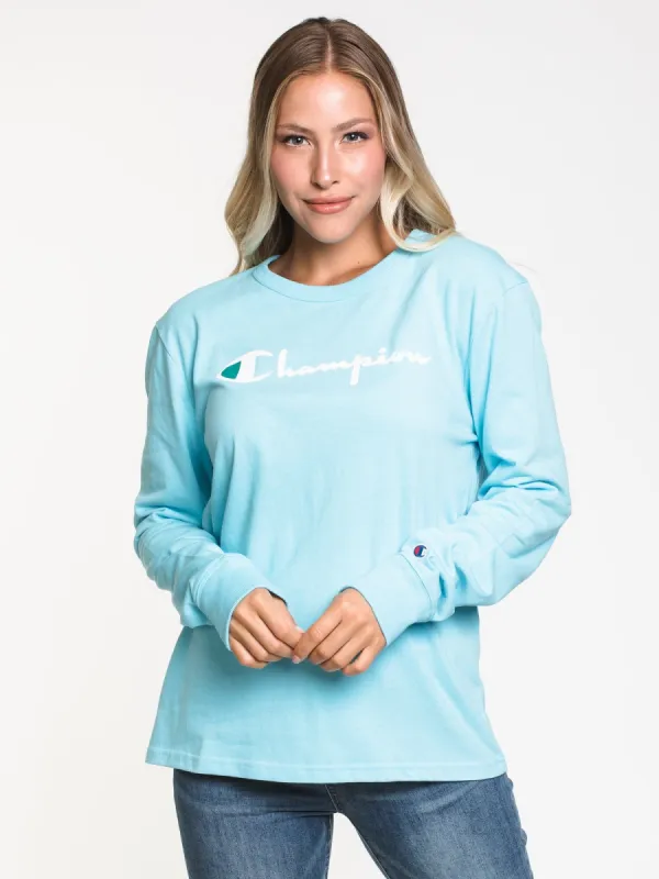 CHAMPION THE BOYFRIEND LONG SLEEVE TEE  - CLEARANCE sold by Boathouse