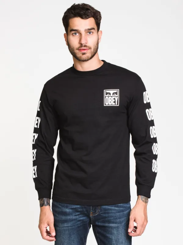 VISION OF OBEY LONG SLEEVE T-SHIRT  - CLEARANCE sold by Boathouse