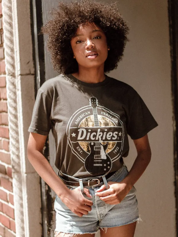 DICKIES QUITAR SCREEN OVER SIZED SHORT SLEEVE T-SHIRT - CLEARANCE sold by Boathouse