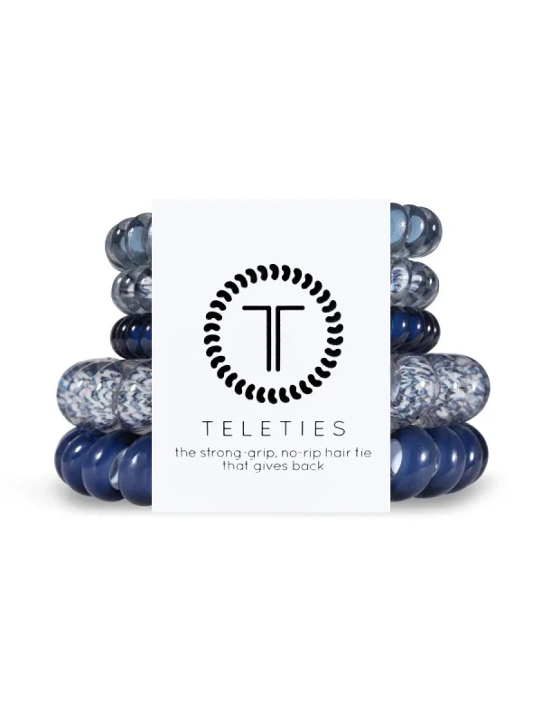 TELETIES HAIR TIE 5PK BLUESTONE - CLEARANCE sold by Boathouse