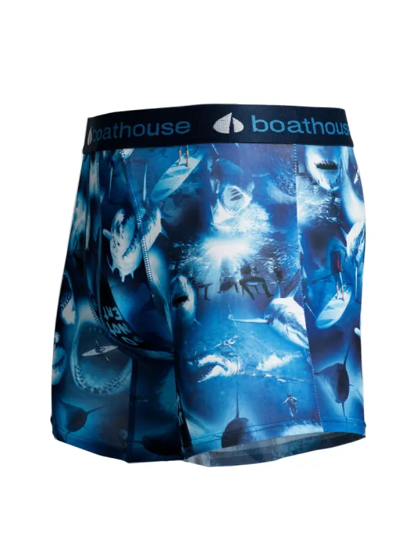 BOATHOUSE NOVELTY BOXER BRIEF - SHARK - CLEARANCE sold by Boathouse
