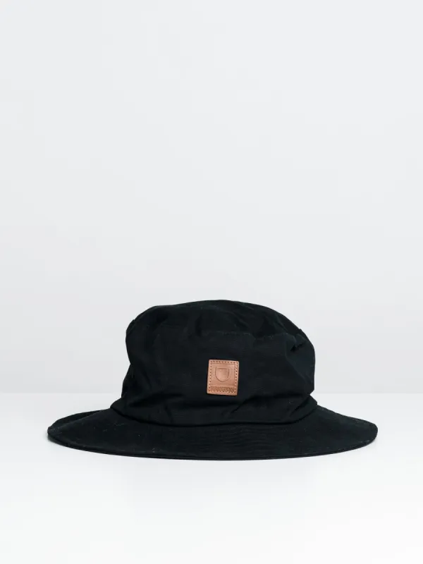 BRIXTON ALPHA BUCKET HAT - BLACK - CLEARANCE sold by Boathouse