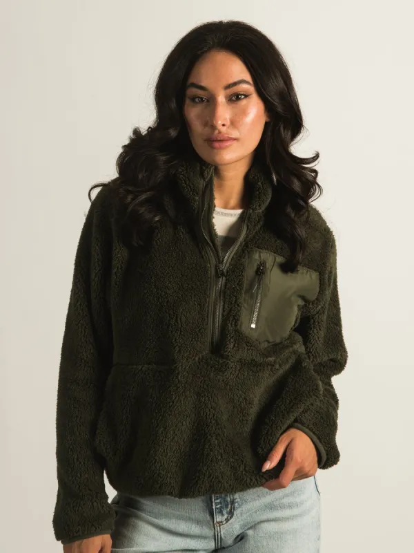 ONLY DALINA LONG SLEEVE HALF ZIP TEDDY - CLEARANCE sold by Boathouse