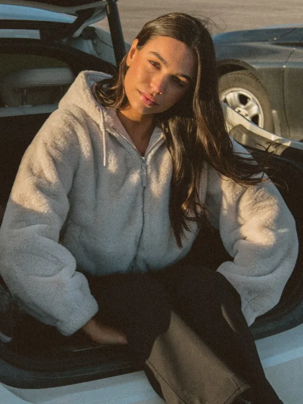 HARLOW MADISON FAUX FUR ZIP UP - CLEARANCE sold by Boathouse