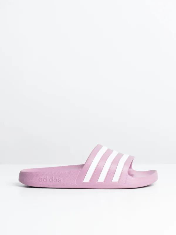 WOMENS ADIDAS ADILETTE AQUA SLIDES - CHERRY - CLEARANCE sold by Boathouse