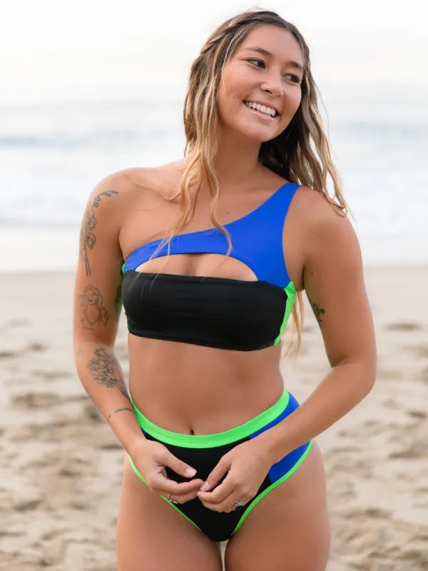 SKINNY DIP BLOCK PARTY ASYM BIKINI TOP - CLEARANCE sold by Boathouse