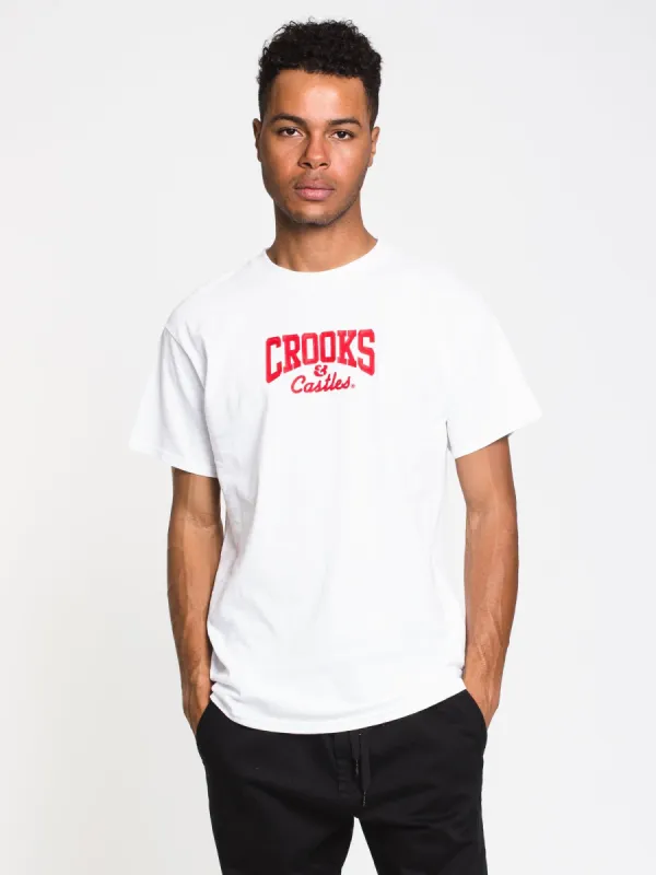 CROOKS & CASTLES REVERSE BOX LOGO SHORT SLEEVE TEE  - CLEARANCE sold by Boathouse