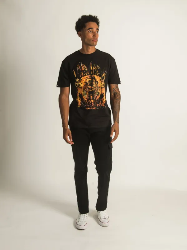 CROOKS & CASTLES DEATH ROW X CROOKS FLAMES T-SHIRT - CLEARANCE made by Boathouse