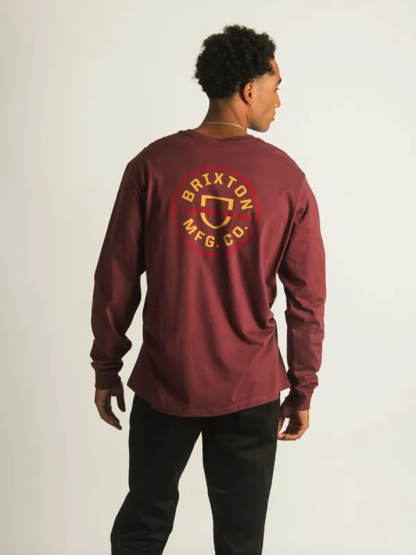 BRIXTON CREST LONG SLEEVE TEE  - CLEARANCE sold by Boathouse