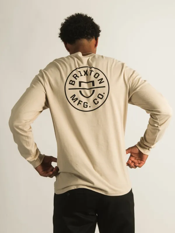 BRIXTON CREST LONG SLEEVE TEE sold by Boathouse