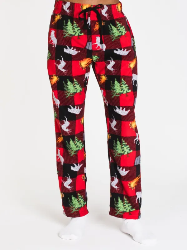 MENS PRINTED POLAR PANT - PLAID - CLEARANCE sold by Boathouse