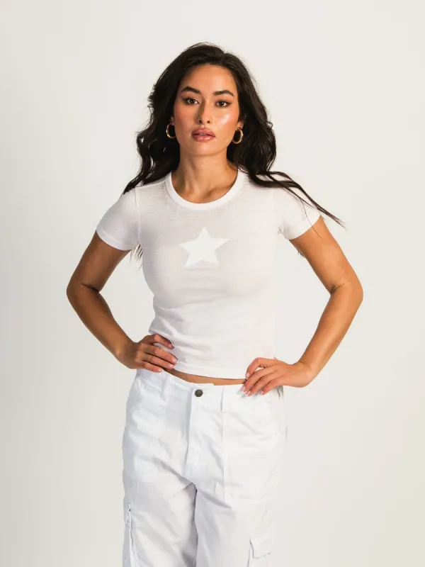 HARLOW STEVIE TEE - BABY PINK - CLEARANCE sold by Boathouse