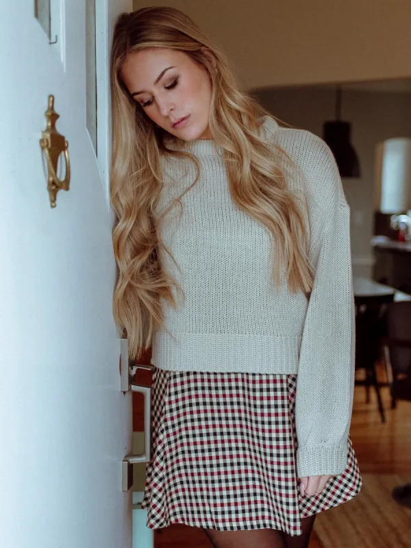 WOMENS CAMMA LONG SLEEVE KNIT SWEATER - STONE - CLEARANCE sold by Boathouse