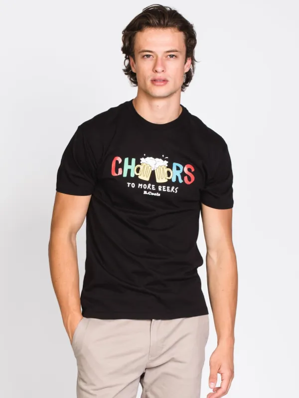 MENS TO MORE BEERS SHORT SLEEVE T-SHIRT - BLACK - CLEARANCE sold by Boathouse