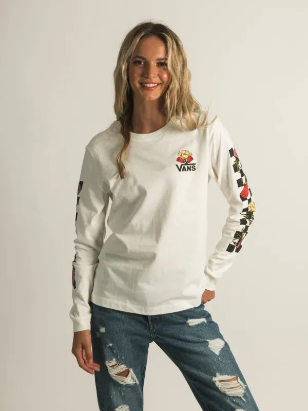 VANS POPPY CHECK BOYFRIEND LONG SLEEVE TEEEE sold by Boathouse