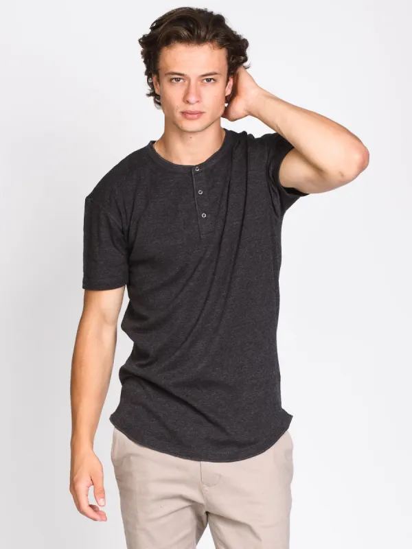 MENS LONGLINE SLUB HENLEY - CLEARANCE sold by Boathouse