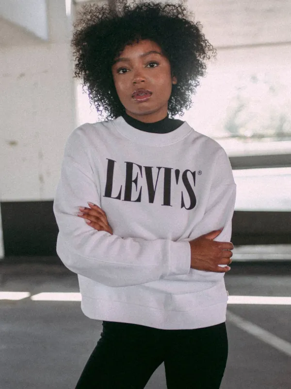 WOMENS GRAPHIC DIANA CREW - WHITE - CLEARANCE sold by Boathouse