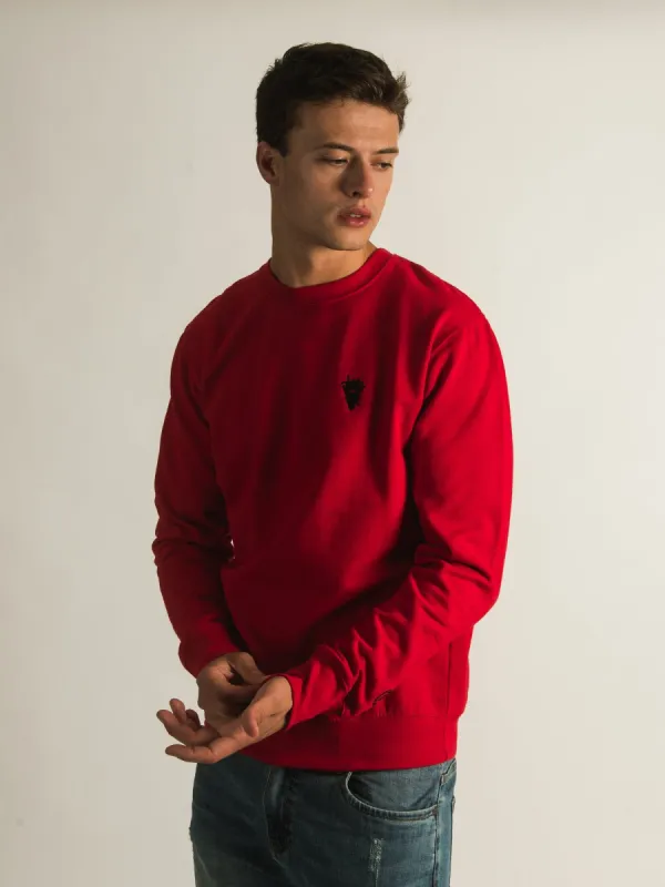 CROOKS & CASTLES CORE ESSENTIALS EMBROIDERED CREW - CLEARANCE sold by Boathouse