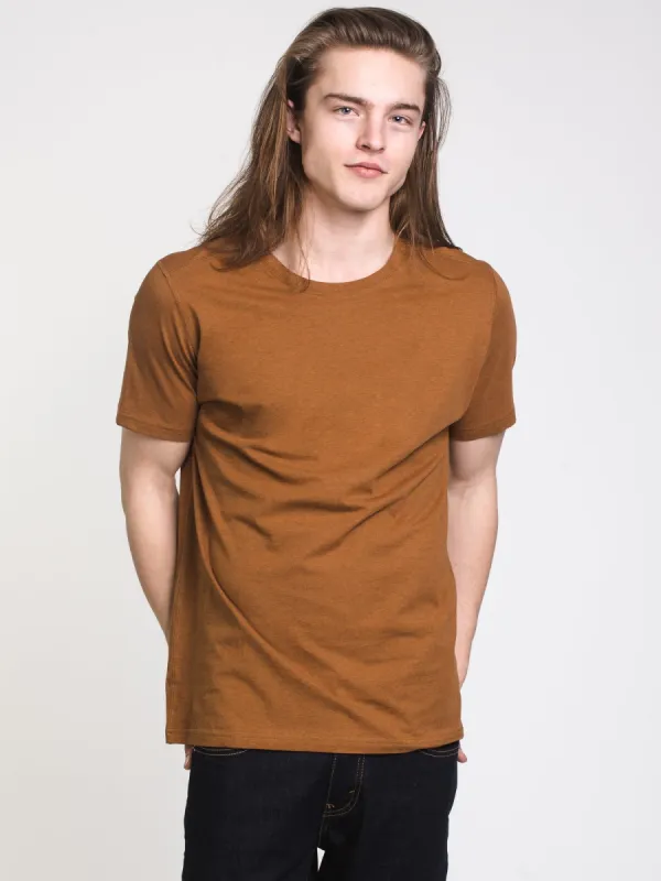 MENS VICTOR CREWNECK T - CARAMEL - CLEARANCE sold by Boathouse