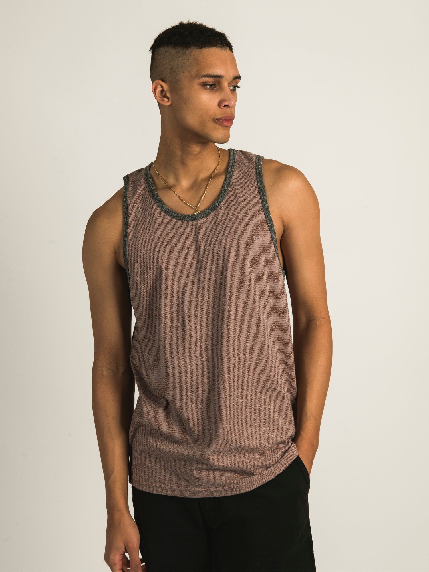 KOLBY CLEM MELANGE TANK TOP sold by Kolby